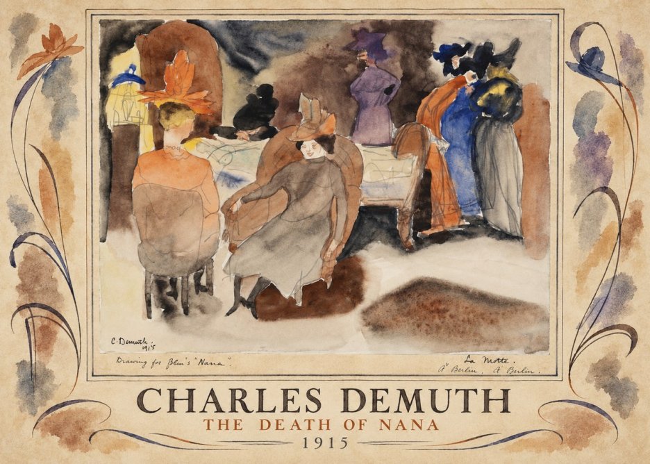 Charles Demuth The Death of Nana No4 - Poster