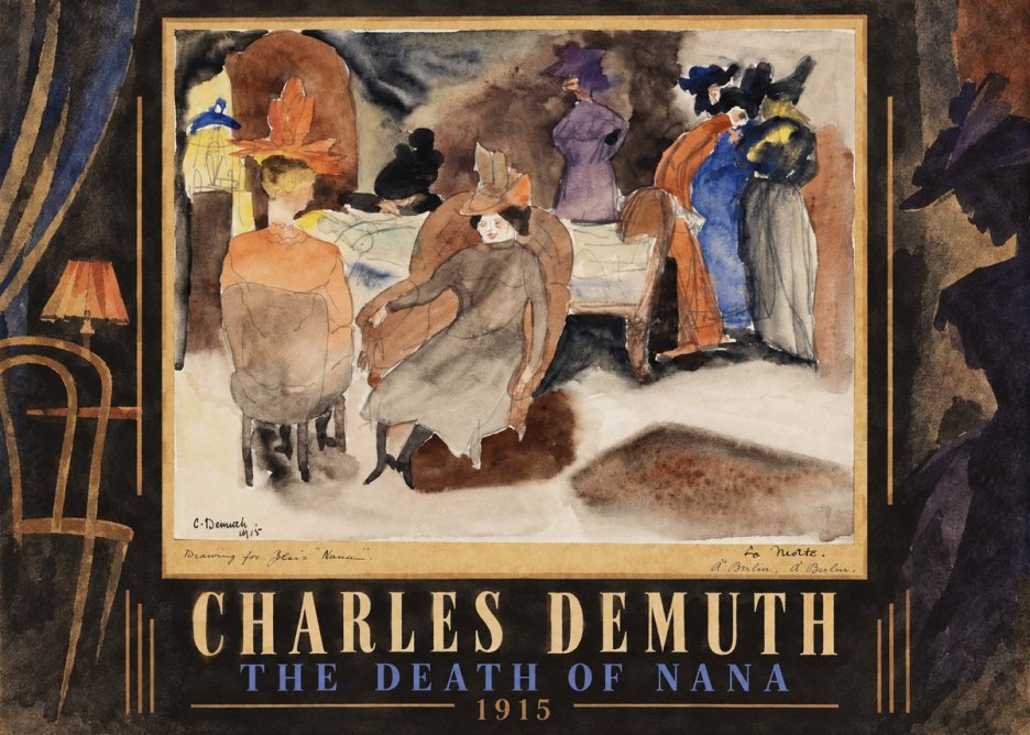 Charles Demuth The Death of Nana No5 - Poster