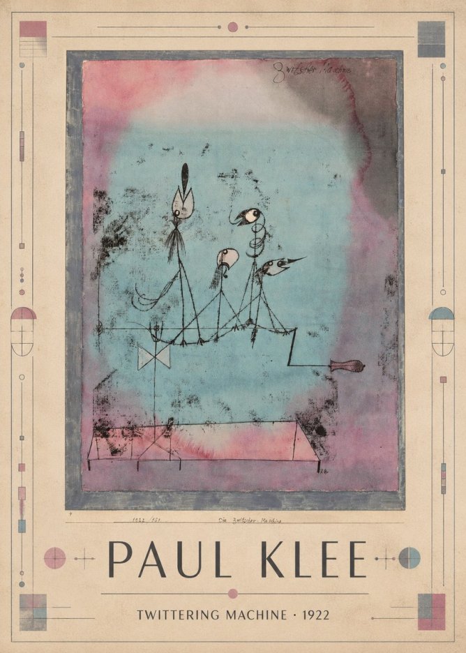 Paul Klee Twittering Machine No1 - Poster