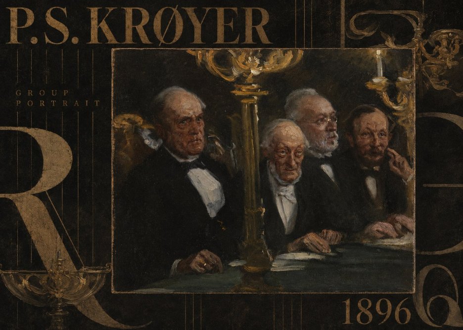 P.S. Krøyer Group Portrait No5 - Poster