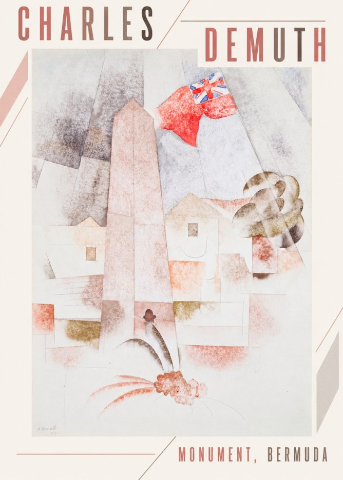 Charles Demuth Monument, Bermuda No3 - Poster
