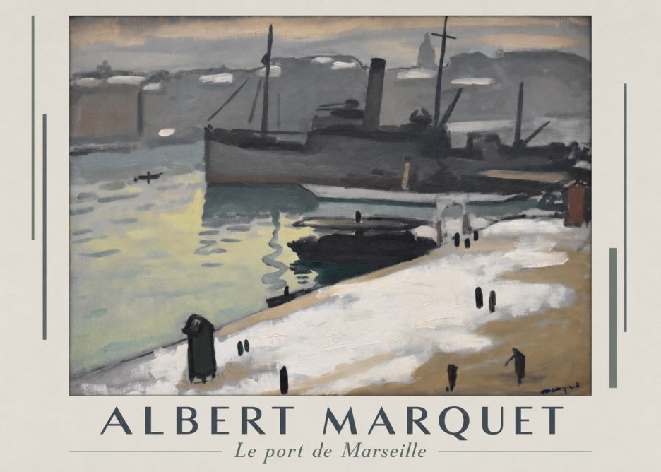 Albert Marquet Le Port De Marseille II No1 - Poster