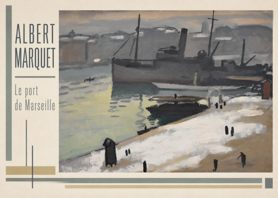 Albert Marquet Le Port De Marseille II No3 - Poster