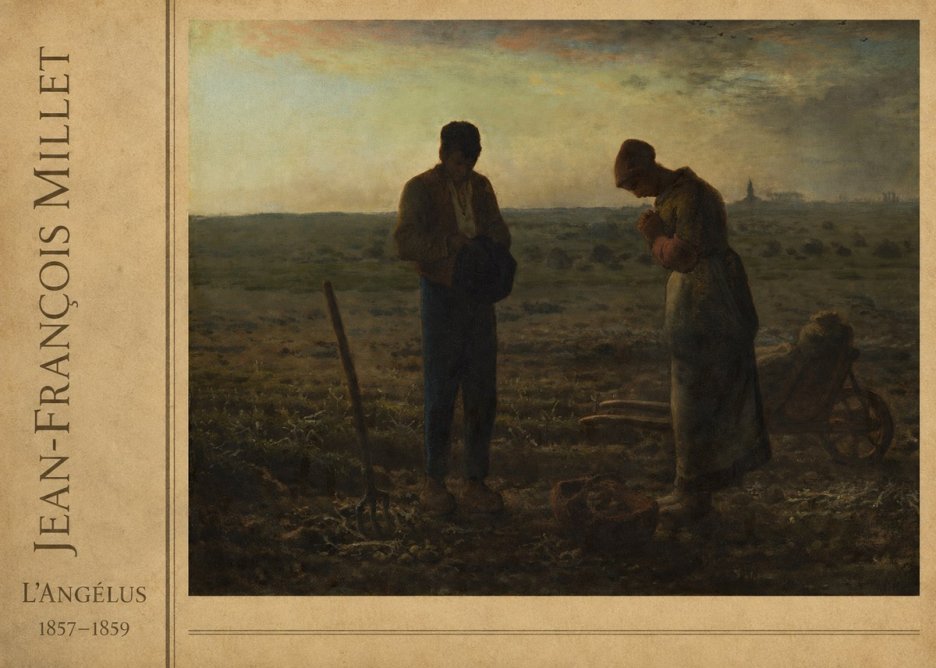 Jean-François Millet L'angélus I No2 - Poster