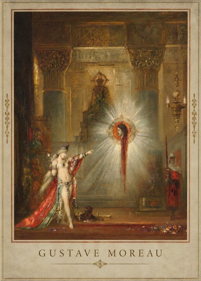 Gustave Moreau The Apparition II No4 - Poster