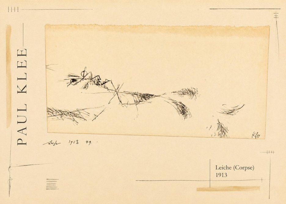Paul Klee Leiche (Corpse) No2 - Poster