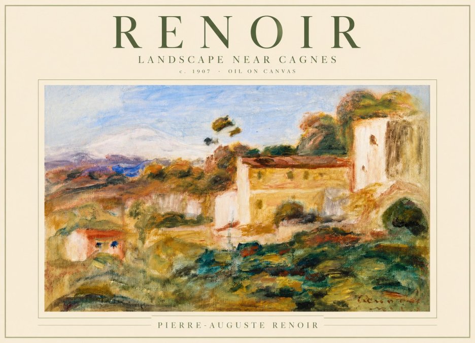 Renoir Landscape Near Cagnes No3 - Poster