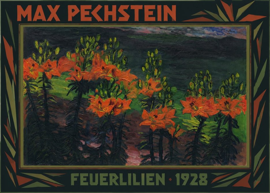 Max Pechstein Feuerlilien No1 - Poster
