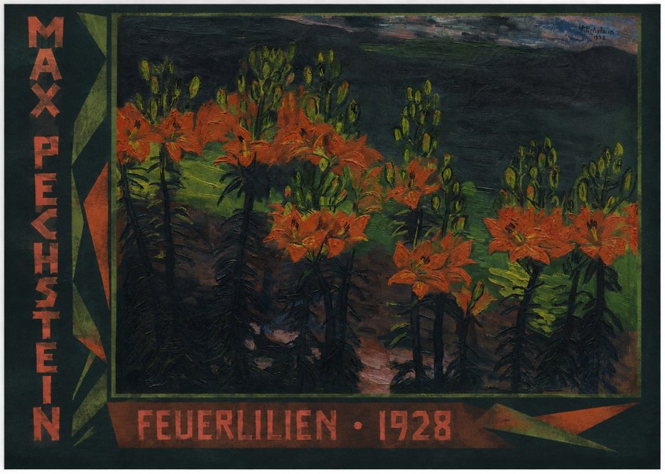 Max Pechstein Feuerlilien No2 - Poster