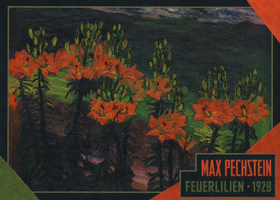 Max Pechstein Feuerlilien No4 - Poster