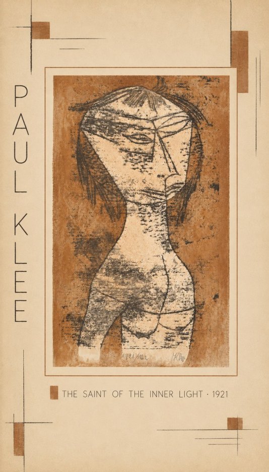 Paul Klee The Saint of the Inner Light No3 - Poster
