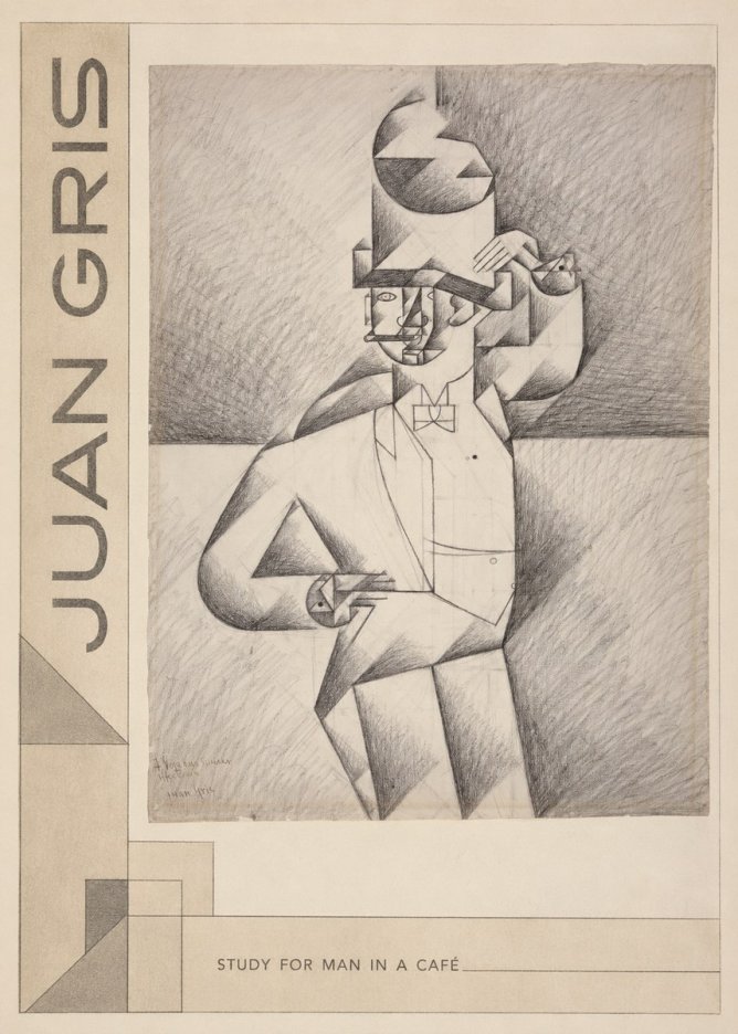 Juan Gris Study for Man in a Café No2 - Poster