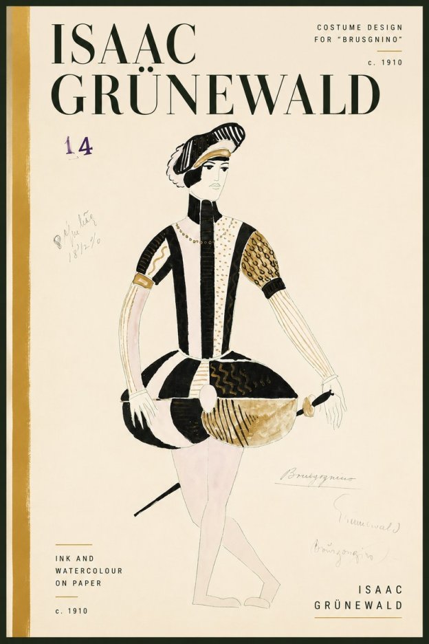 Isaac Grünewald Costume Design IX No4 - Poster