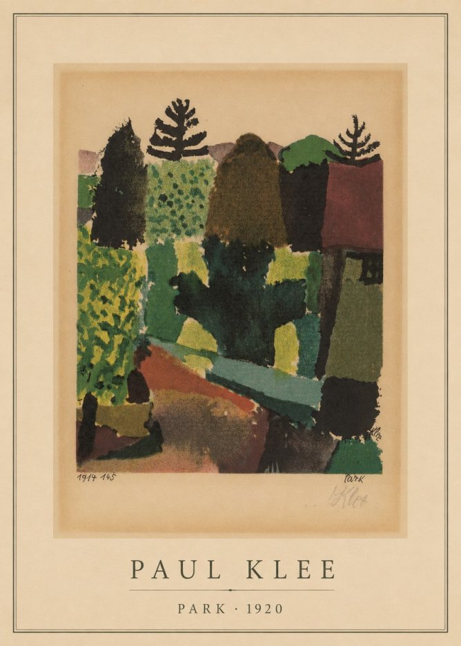 Paul Klee Park I No2 - Poster