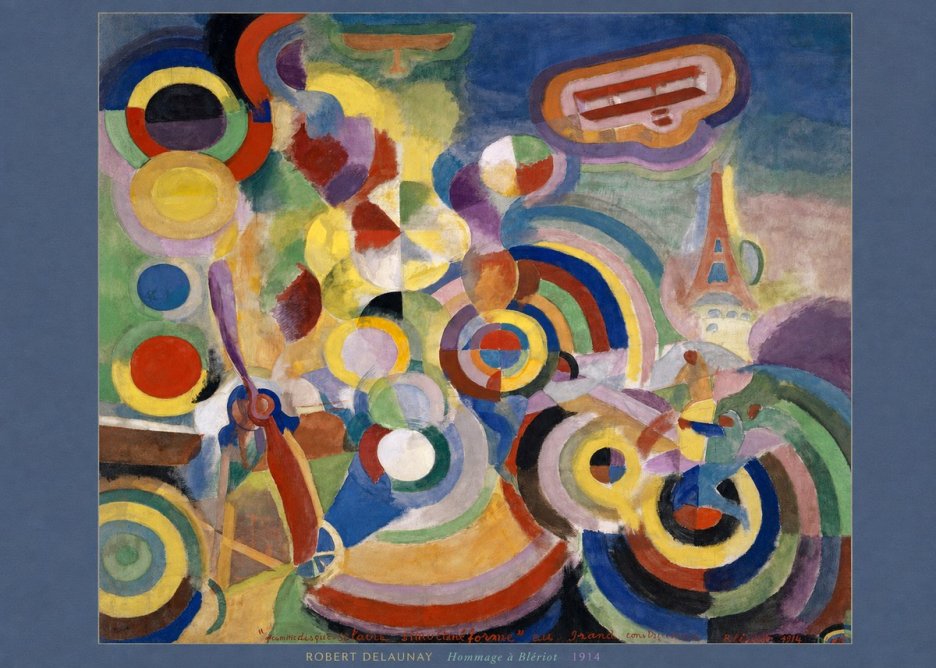 Robert Delaunay Hommage À Blériot 1914 No6 - Poster