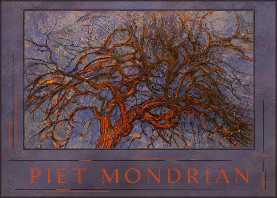 Piet Mondrian The Red Tree No3 - Poster