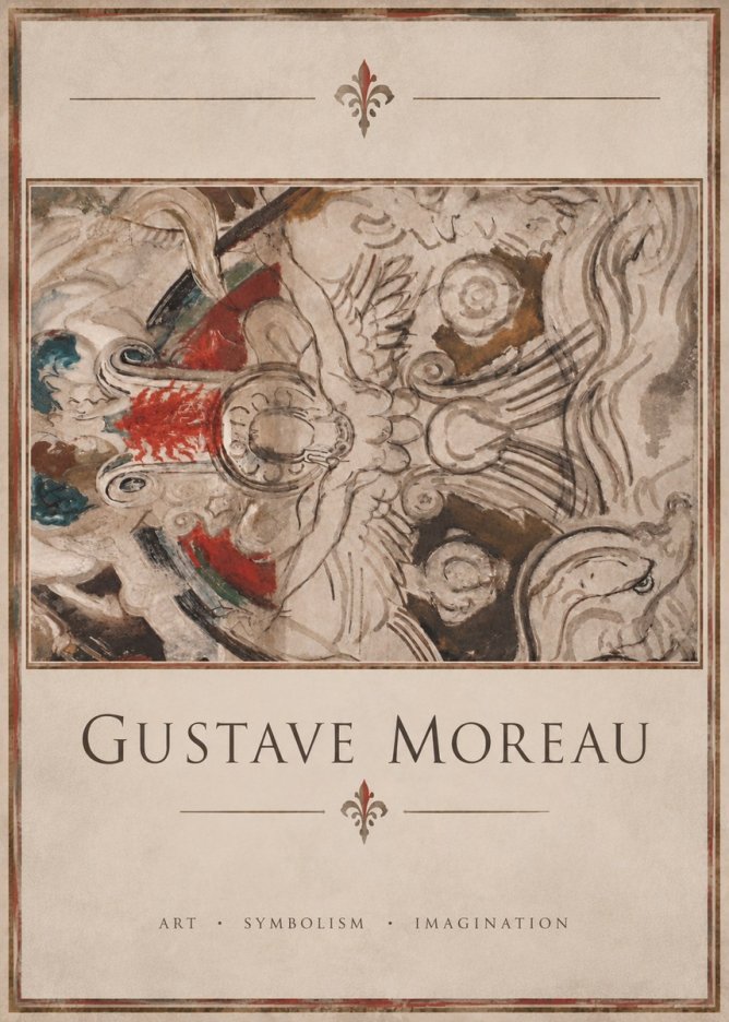 Gustave Moreau Decorative Composition No4 - Poster