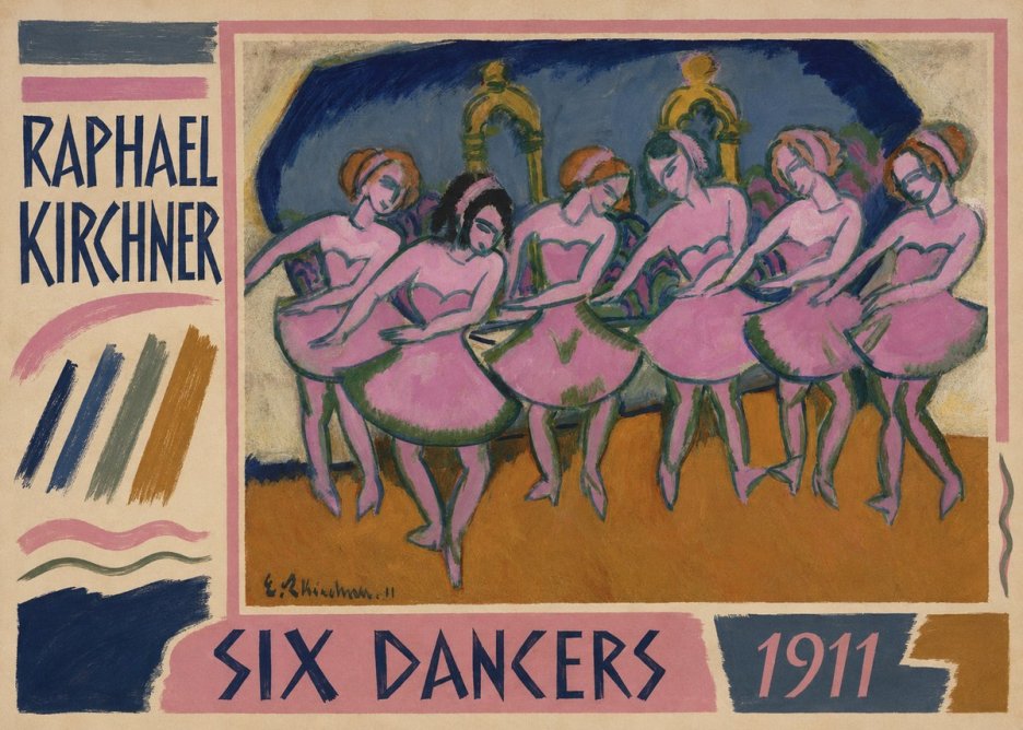 Raphael Kirchner Six Dancers No1 - Poster