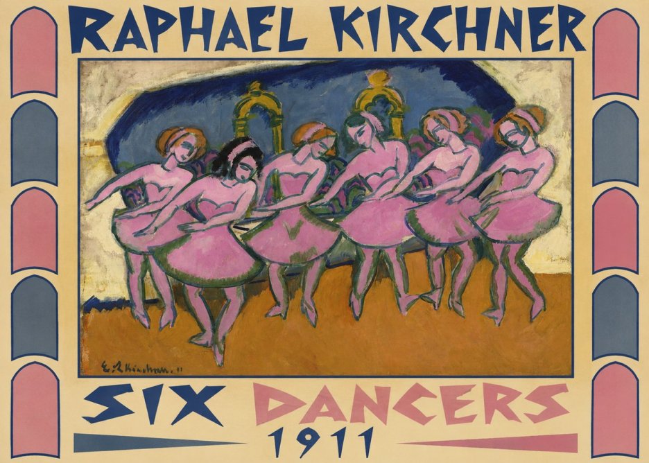 Raphael Kirchner Six Dancers No6 - Poster