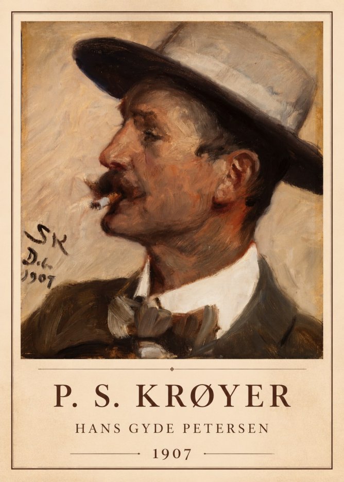 P.S. Krøyer Hans Gyde Petersen No1 - Poster