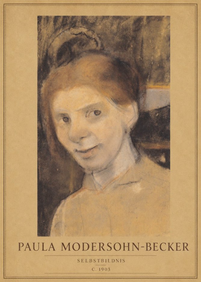 Paula Modersohn-Becker Selbstbildnis No1 - Poster