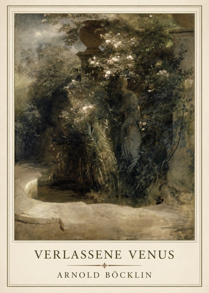 Arnold Böcklin Verlassene Venus No1 - Poster