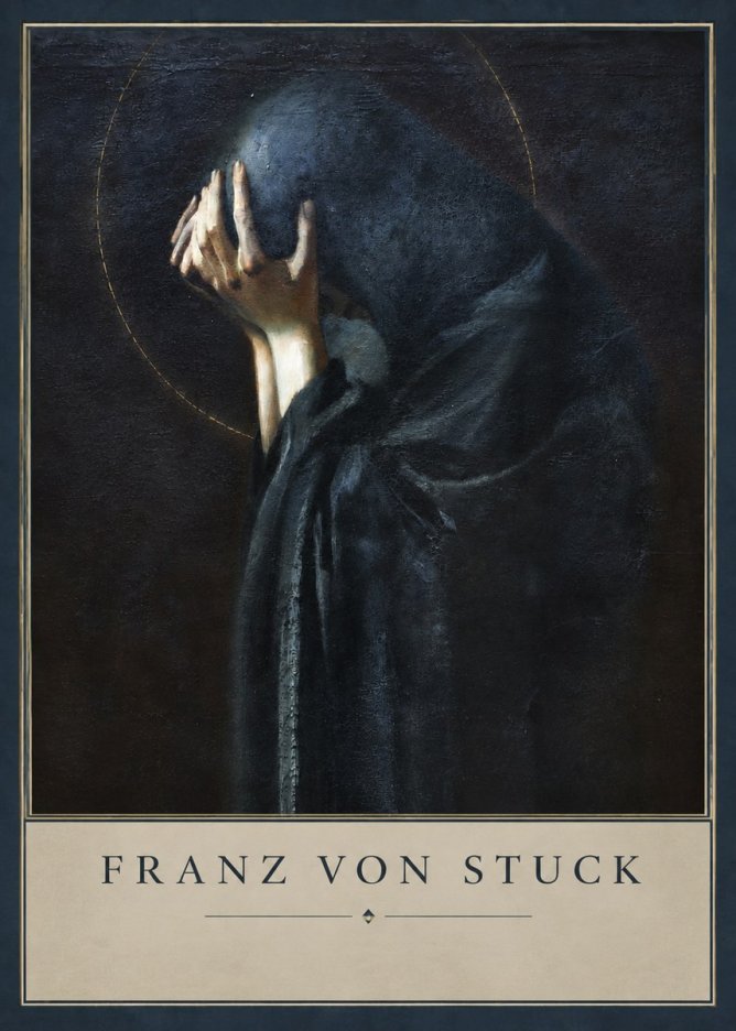Franz von Stuck The Mourner No3 - Poster