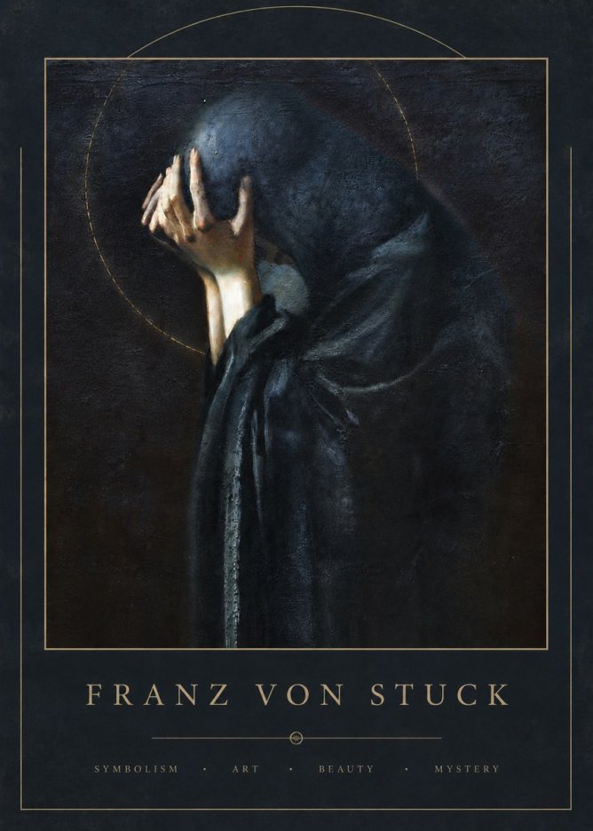 Franz von Stuck The Mourner No5 - Poster