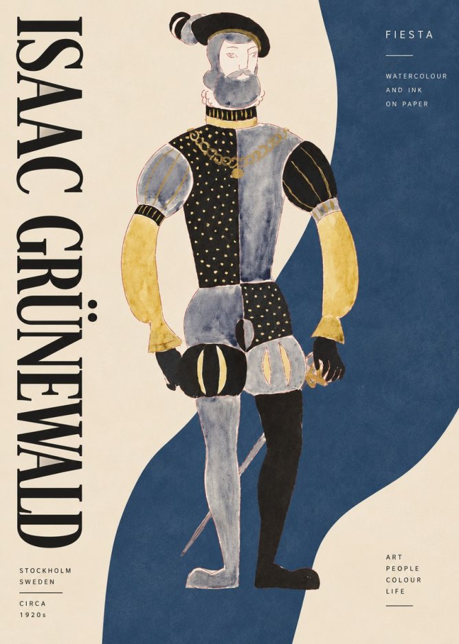 Isaac Grünewald Fiesta No3 - Poster
