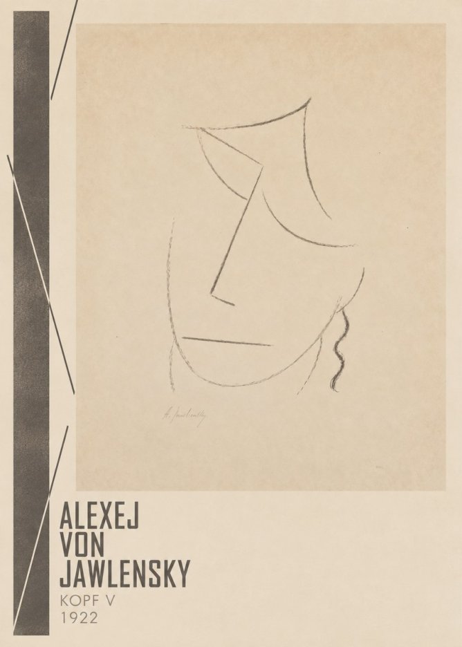 Alexej von Jawlensky Kopf V No2 - Poster
