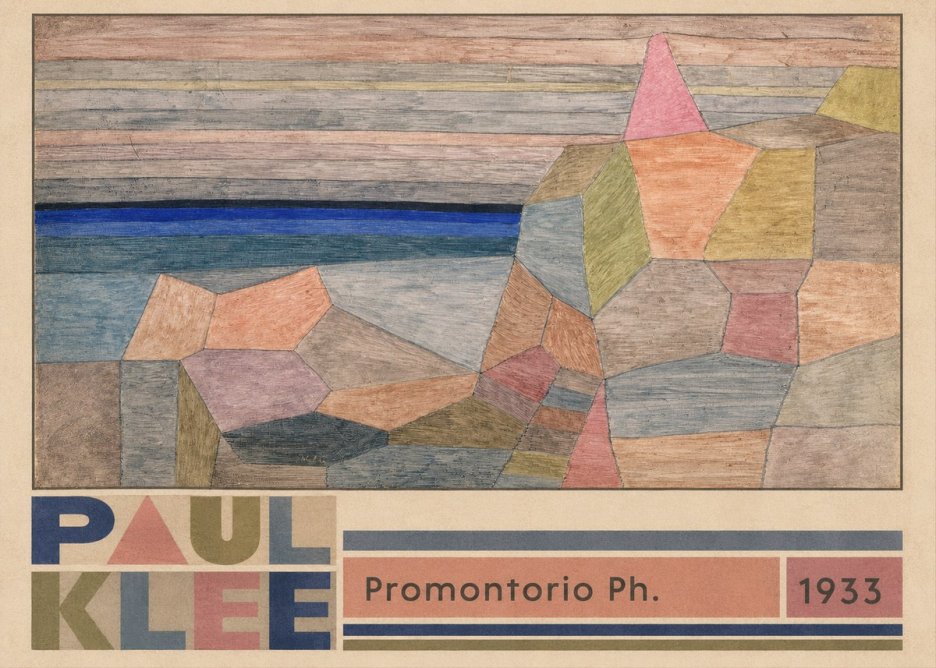Paul Klee Promontorio Ph. No4 - Poster