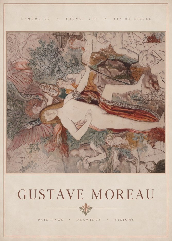 Gustave Moreau The Hymn to Beauty No3 - Poster
