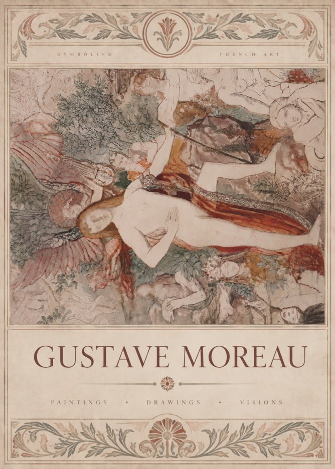 Gustave Moreau The Hymn to Beauty No6 - Poster