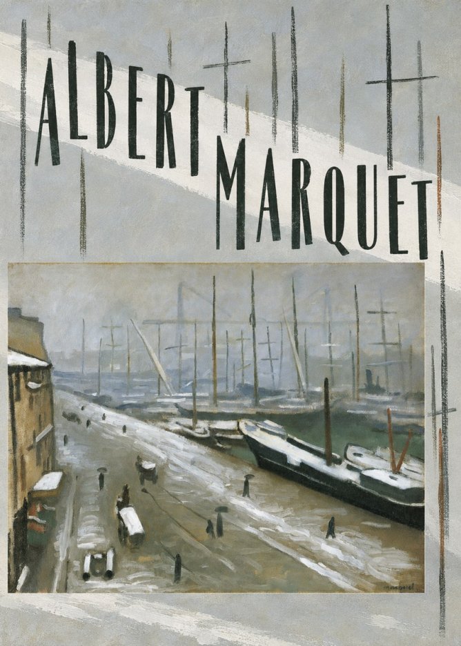 Albert Marquet Le Havre, Le Bassin Sous La Neige No6 - Poster