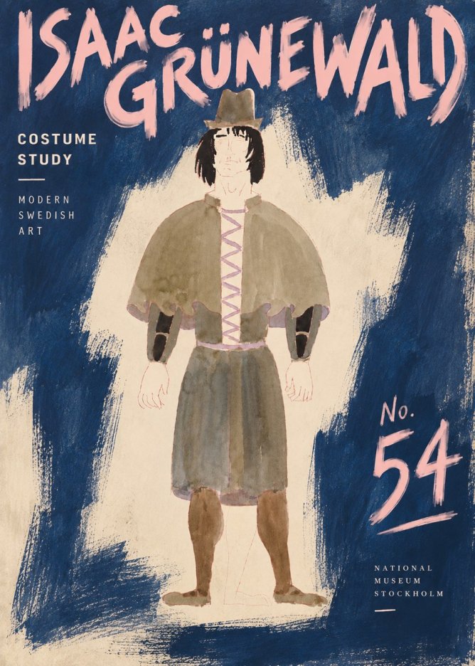 Isaac Grünewald Costume Study V No5 - Poster