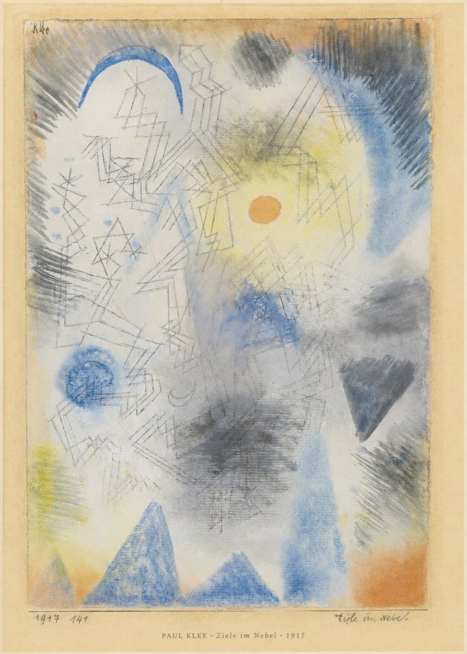 Paul Klee Ziele Im Nebel No5 - Poster