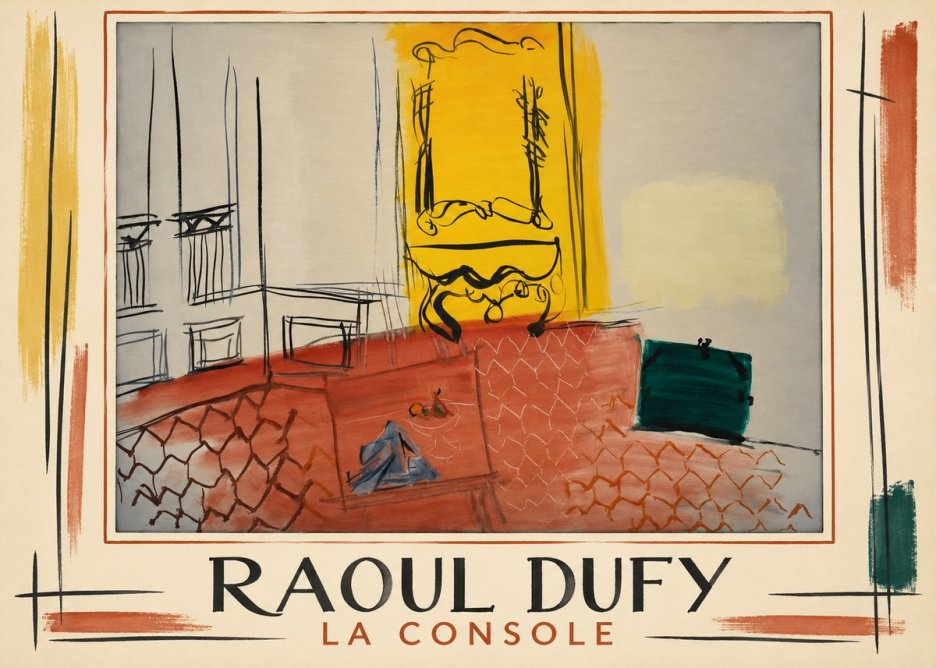 Raoul Dufy La Console No1 - Poster