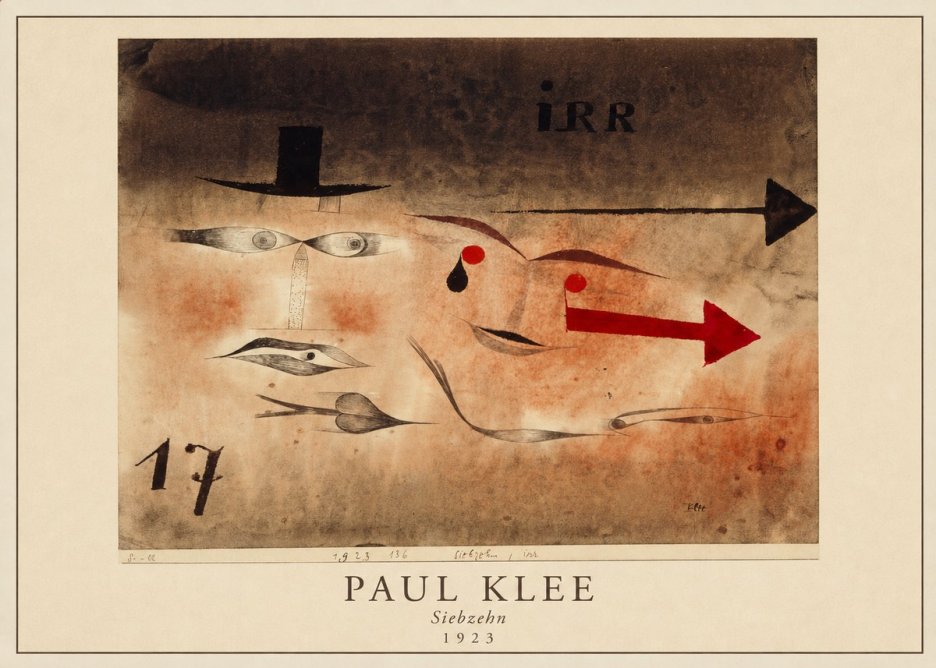Paul Klee Siebzehn, Irr No3 - Poster