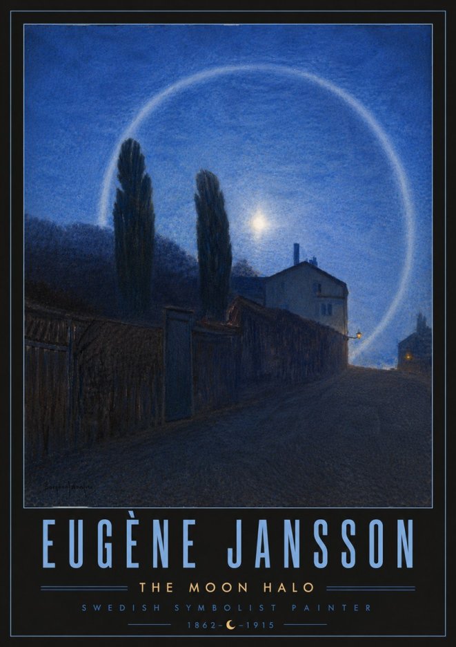 Eugène Jansson The Moon Halo No6 - Poster
