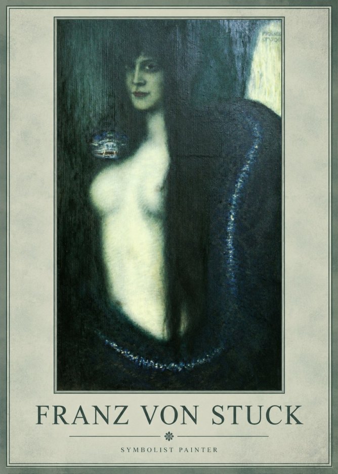 Franz von Stuck Die Sünde No1 - Poster