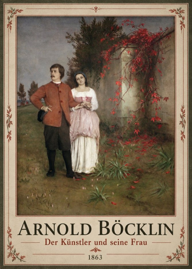 Arnold Böcklin Der Künstler Und Seine Frau No1 - Poster