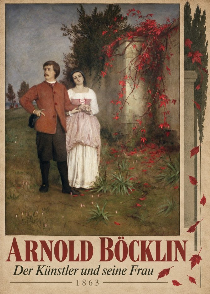 Arnold Böcklin Der Künstler Und Seine Frau No4 - Poster