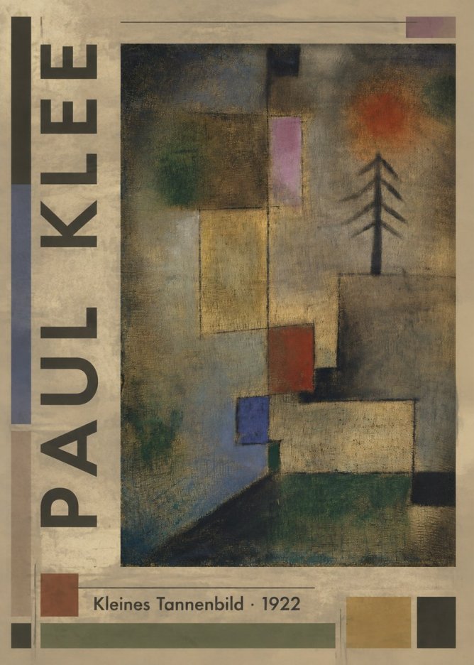Paul Klee Kleines Tannenbild No2 - Poster
