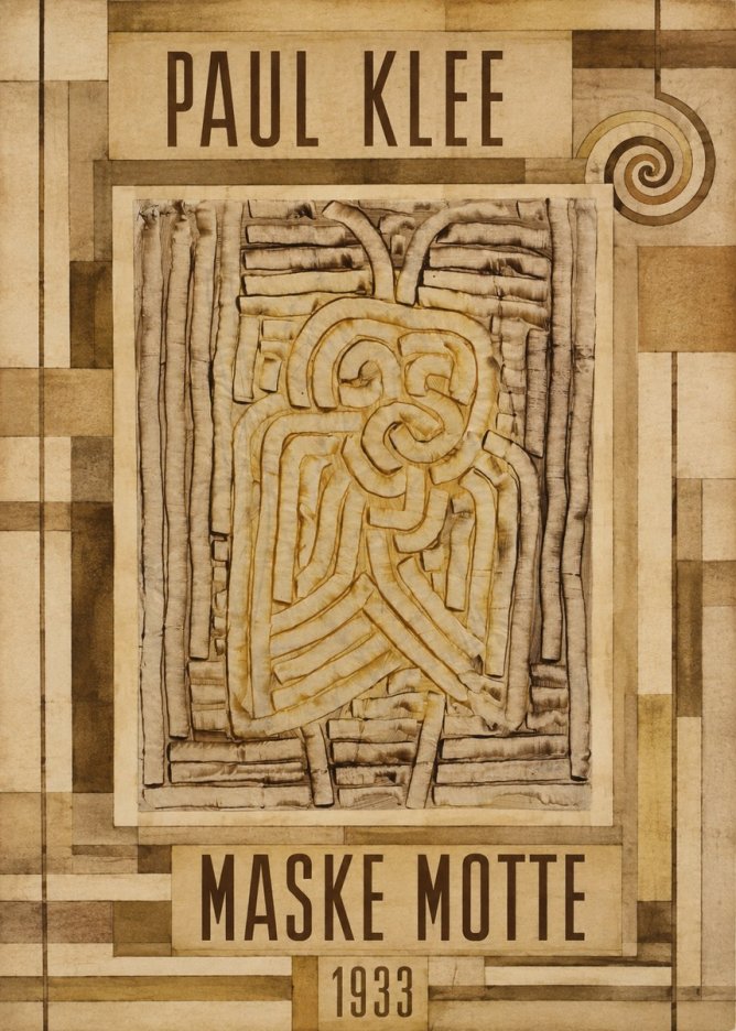 Paul Klee Maske Motte No6 - Poster