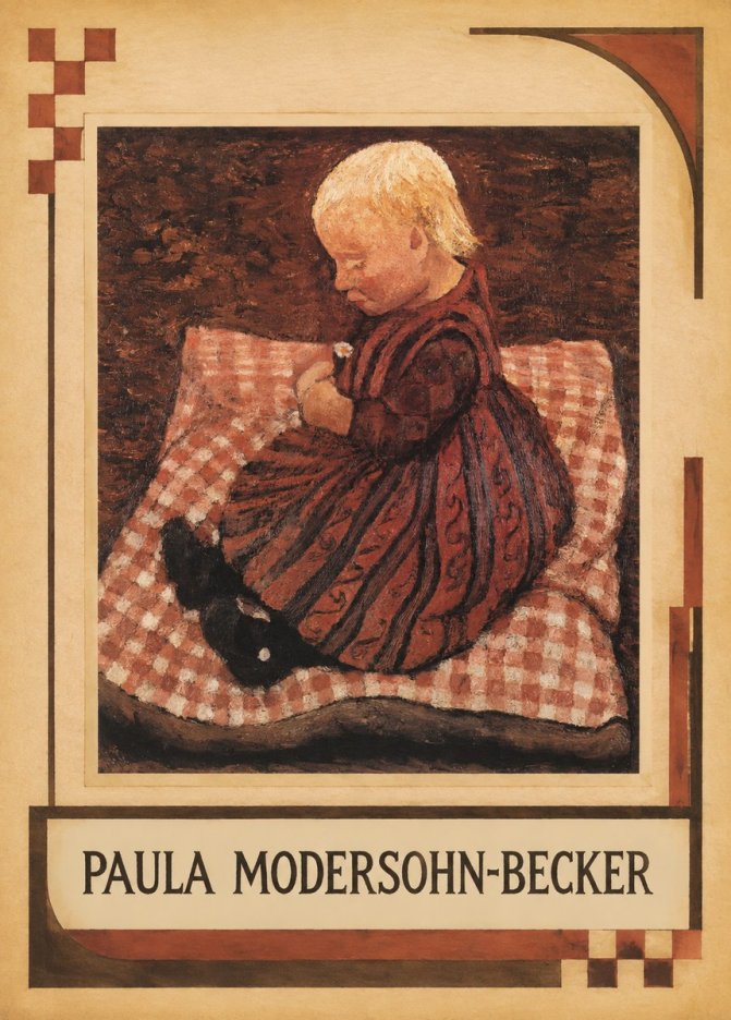 Paula Modersohn-Becker Girl with Flower No1 - Poster