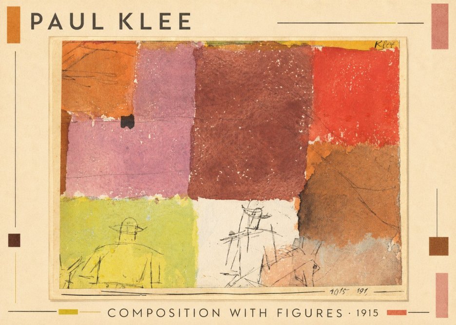 Paul Klee Composition with Figures II No1 - Poster