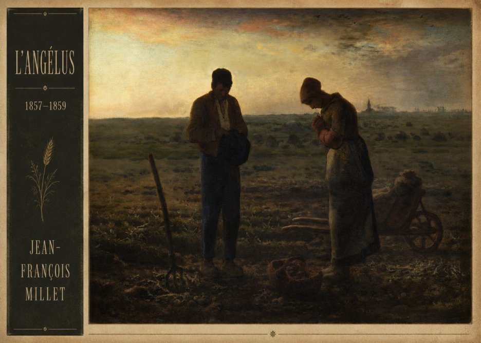 Jean-François Millet L'angélus III No2 - Poster