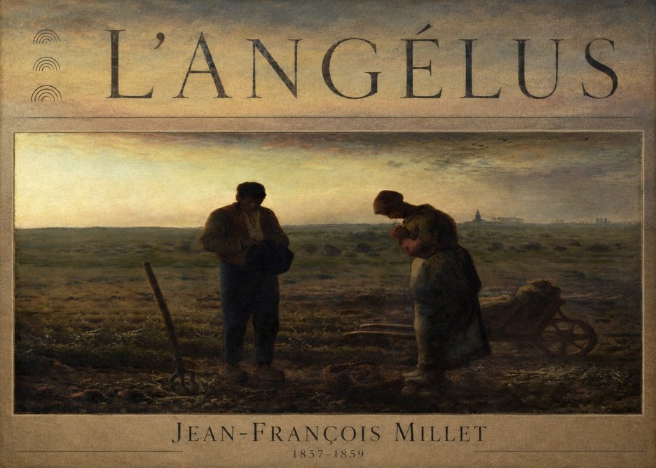 Jean-François Millet L'angélus III No6 - Poster