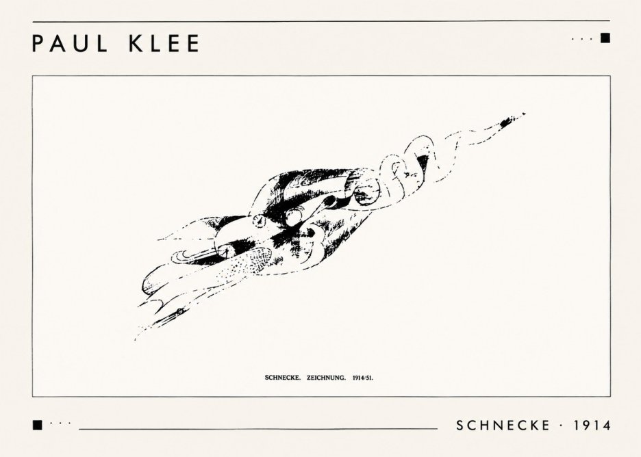 Paul Klee Schnecke No1 - Poster