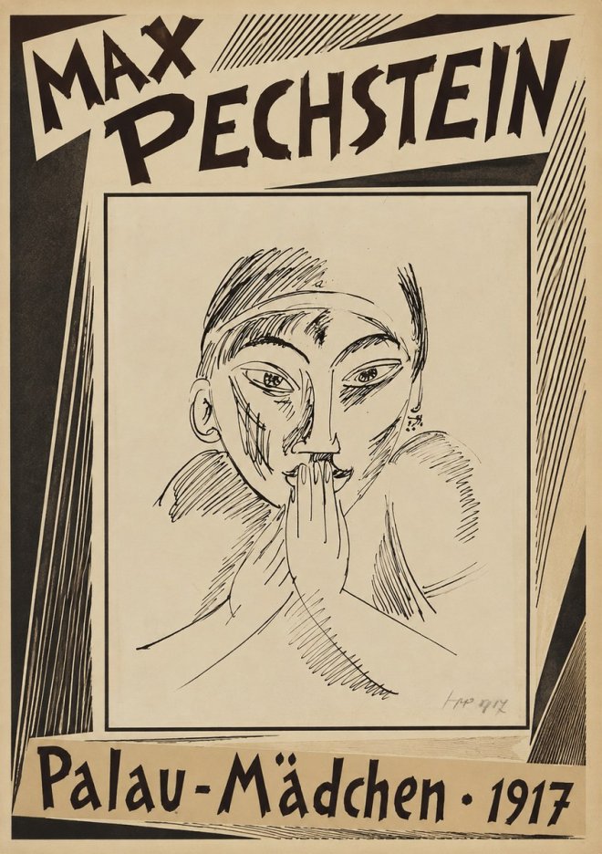 Max Pechstein Palau-mädchen No2 - Poster